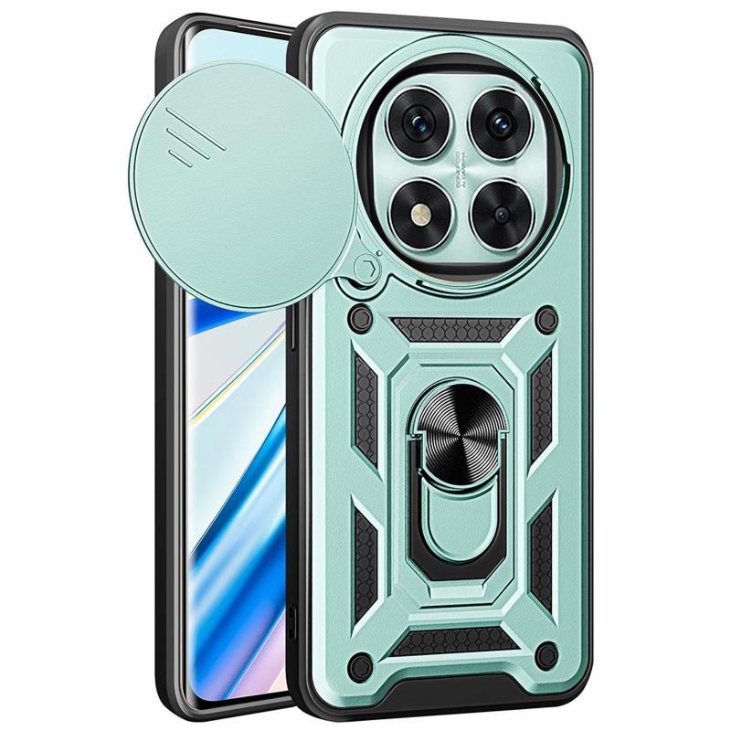 Противоударный чехол Ummi Camshield Serge Ring для Xiaomi Redmi Note 15 Pro 5G | Бронированый с кольцом-подставкой на картинке №2
