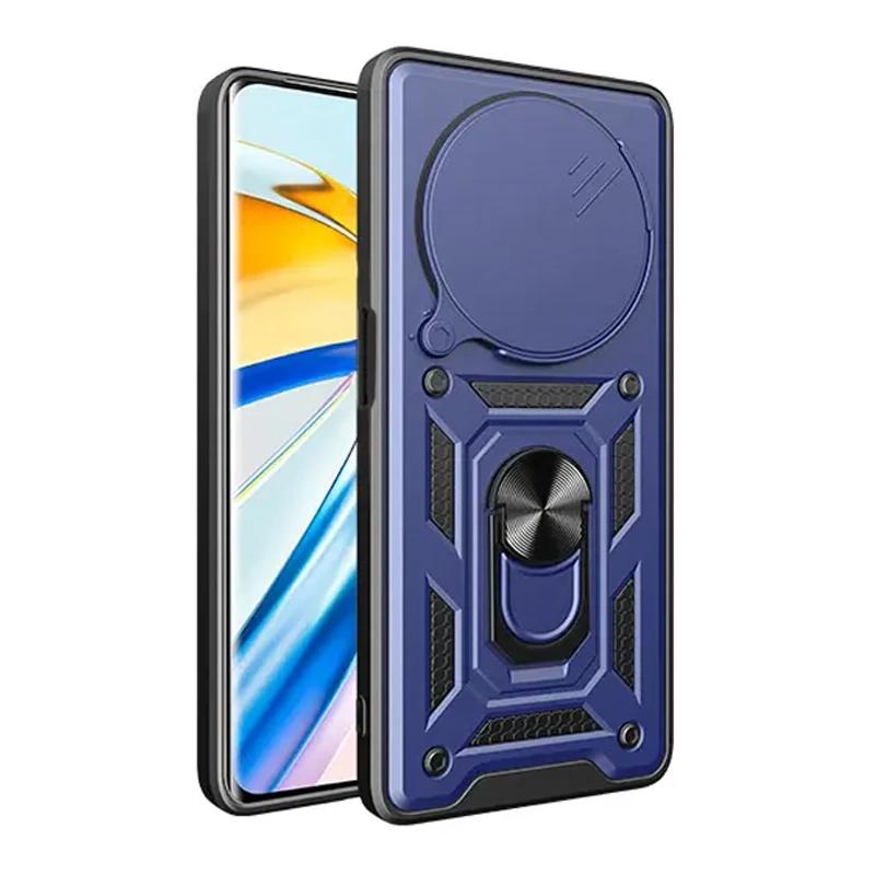 Противоударный чехол Ummi Camshield Serge Ring для Xiaomi Redmi Note 15 Pro 5G | Бронированый с кольцом-подставкой Фото 3 Противоударный чехол Ummi Camshield Serge Ring для Xiaomi Redmi Note 15 Pro 5G | Бронированый с кольцом-подставкой на картинке №3