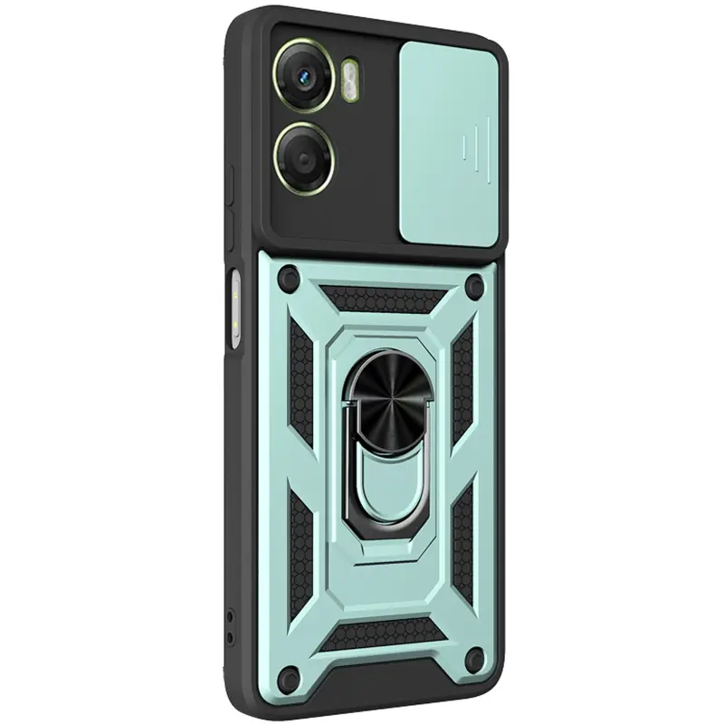 Чехол Ummi Camshield Serge Ring для Motorola Moto G06 / G06 Power, Зеленый / Green, TPU+PC, купить оптом с доставкой