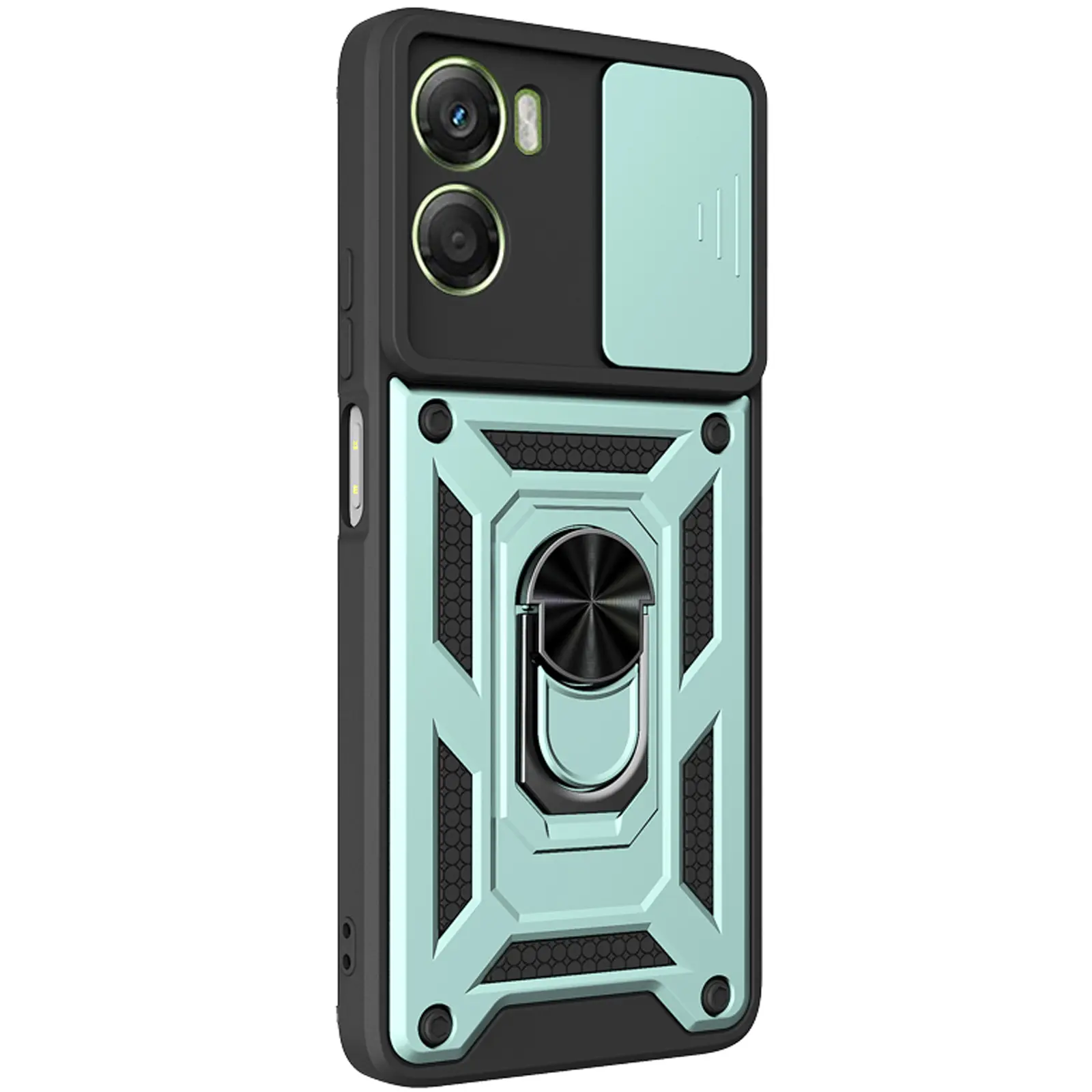 Чехол Ummi Camshield Serge Ring для Motorola Moto G06 / G06 Power, Зеленый / Green, TPU+PC, купить оптом с доставкой