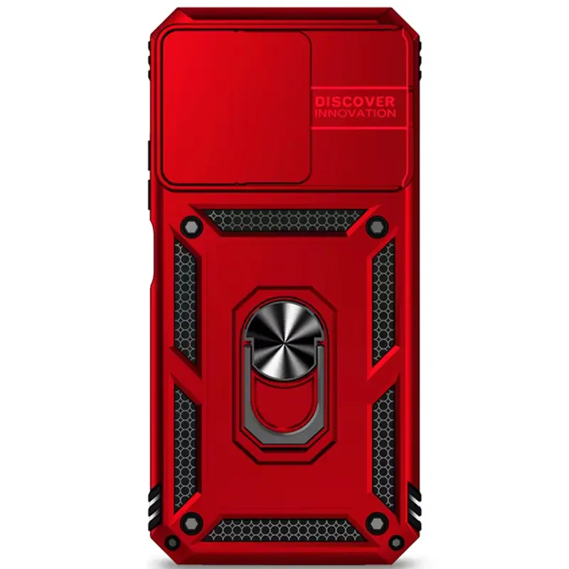 Чехол Ummi Camshield Serge Ring для Xiaomi Redmi 15C (Global) / Poco C85 (Global), Красный / Red 2, TPU+PC, купить оптом с доставкой