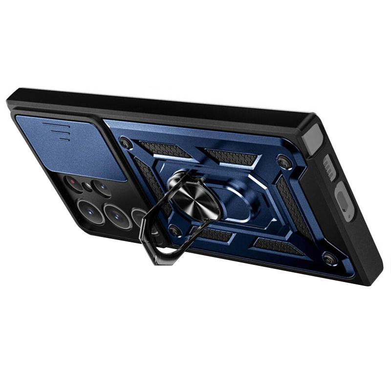 Чохол Ummi Camshield Serge Ring для Samsung Galaxy S26 Ultra, Синій / Navy 2, TPU+PC, купити оптом з доставкою