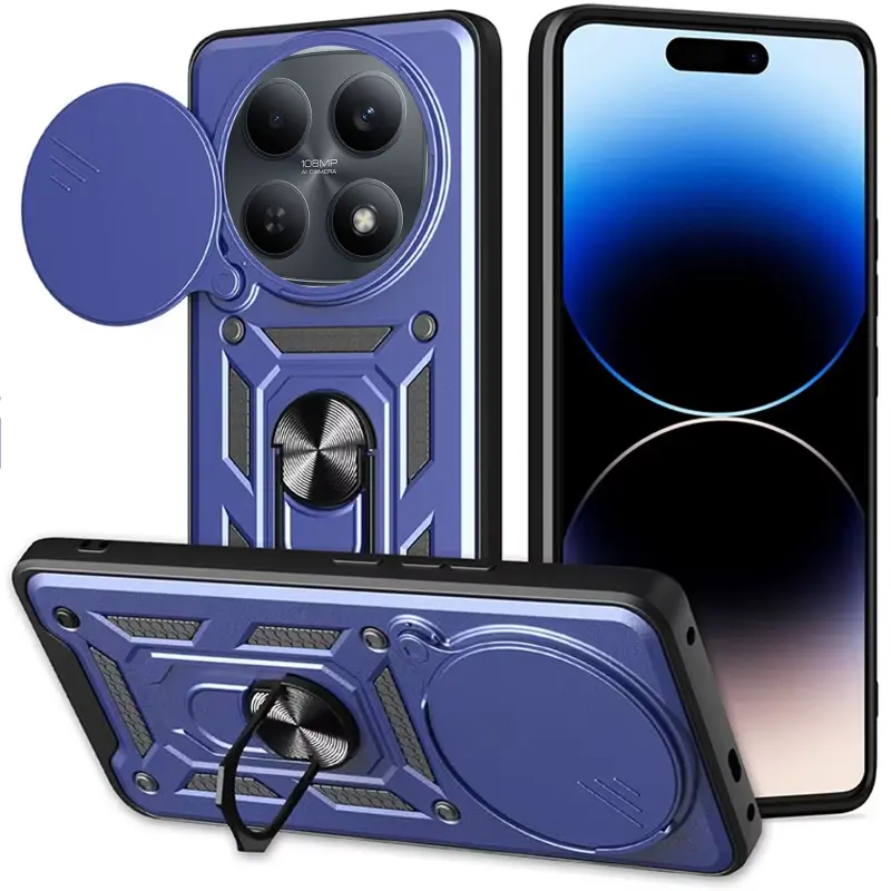 Чехол Ummi Camshield Serge Ring для Xiaomi Redmi Note 15 (EU) / Poco M8 5G, Синий / Navy 1, TPU+PC, купить оптом с доставкой