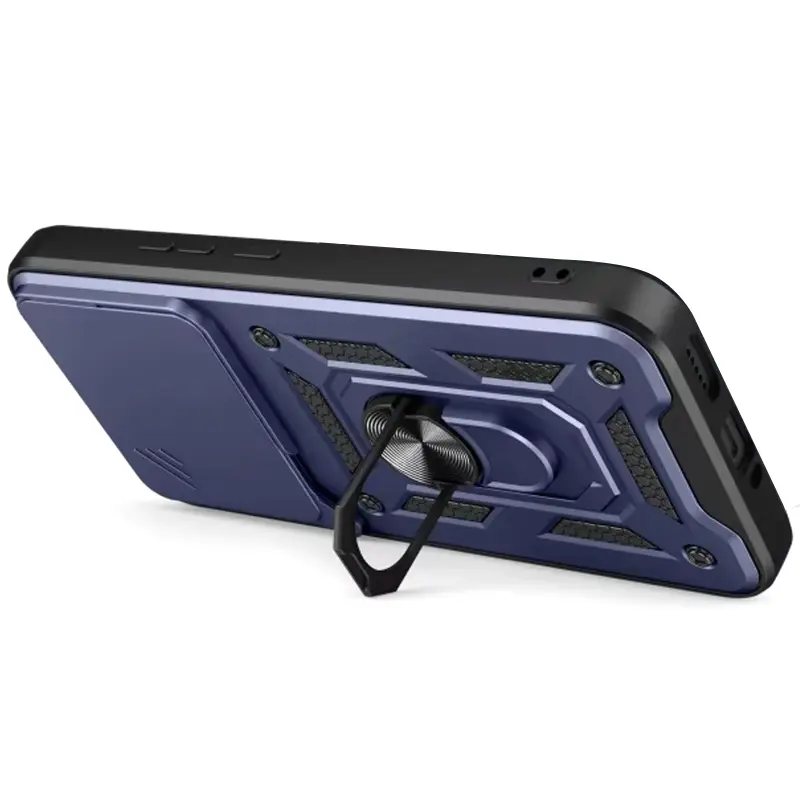 Чехол Ummi Camshield Serge Ring для Xiaomi Poco F8 Pro, Синий / Navy 1, TPU+PC, купить оптом с доставкой