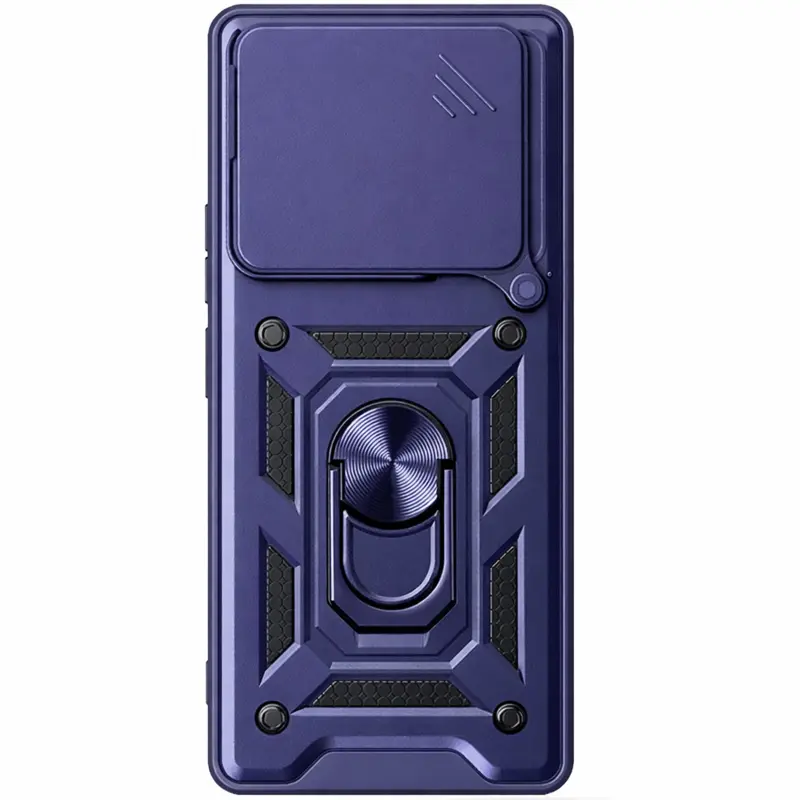 Чехол Ummi Camshield Serge Ring для Xiaomi Poco F8 Pro, Синий / Navy 2, TPU+PC, купить оптом с доставкой