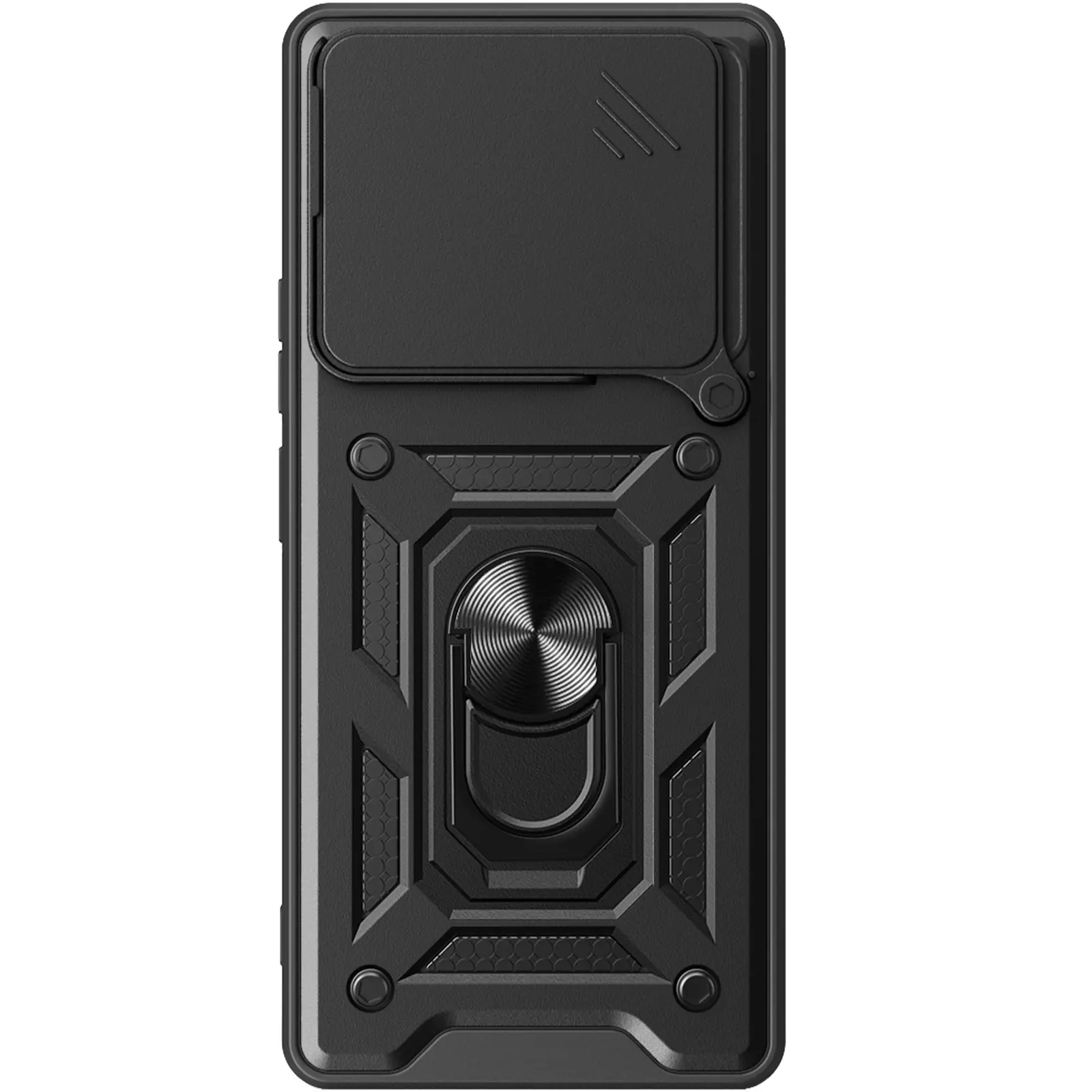 Чехол Ummi Camshield Serge Ring для Xiaomi Poco F8 Pro, Черный / Black 2, TPU+PC, купить оптом с доставкой