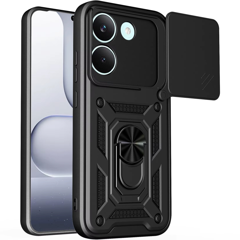 Протиударний чохол Ummi Camshield Serge Ring для Xiaomi Poco X8 Pro | Броньований з кільцем-підставкою Фотографія №1 Протиударний чохол Ummi Camshield Serge Ring для Xiaomi Poco X8 Pro | Броньований з кільцем-підставкою на малюнкі №1