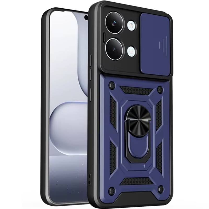 Чехол Ummi Camshield Serge Ring для Xiaomi Poco X8 Pro Max, Синий / Navy, TPU+PC, купить оптом с доставкой