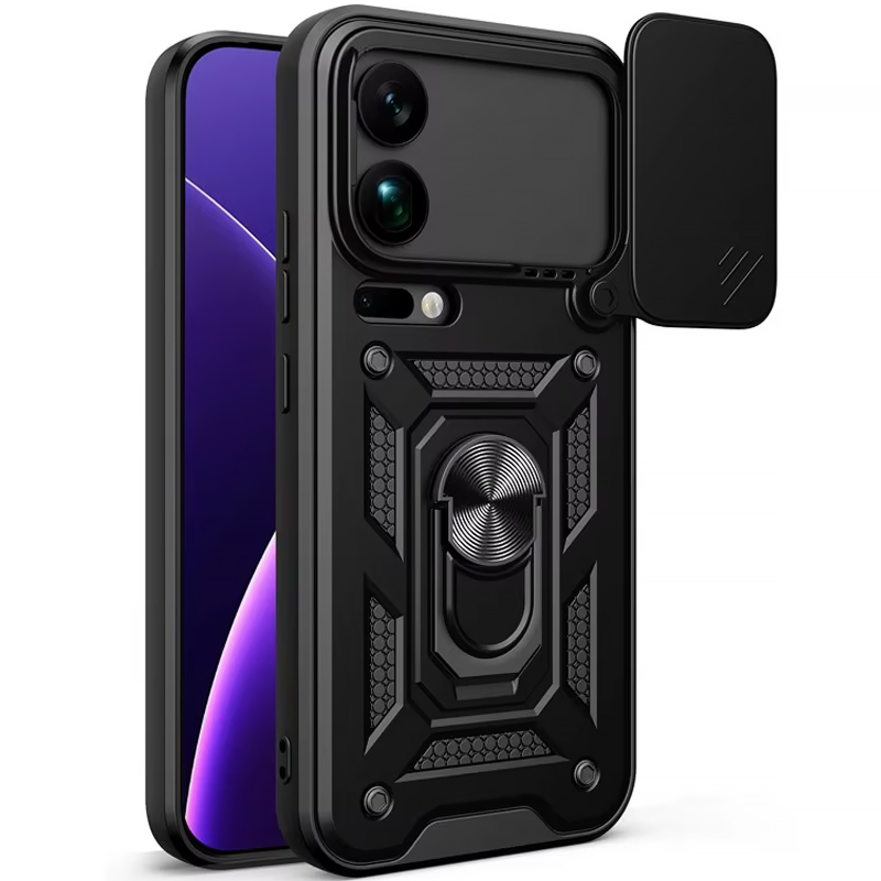 Чехол Ummi Camshield Serge Ring для Xiaomi 17 Ultra, TPU+PC, купить оптом с доставкой