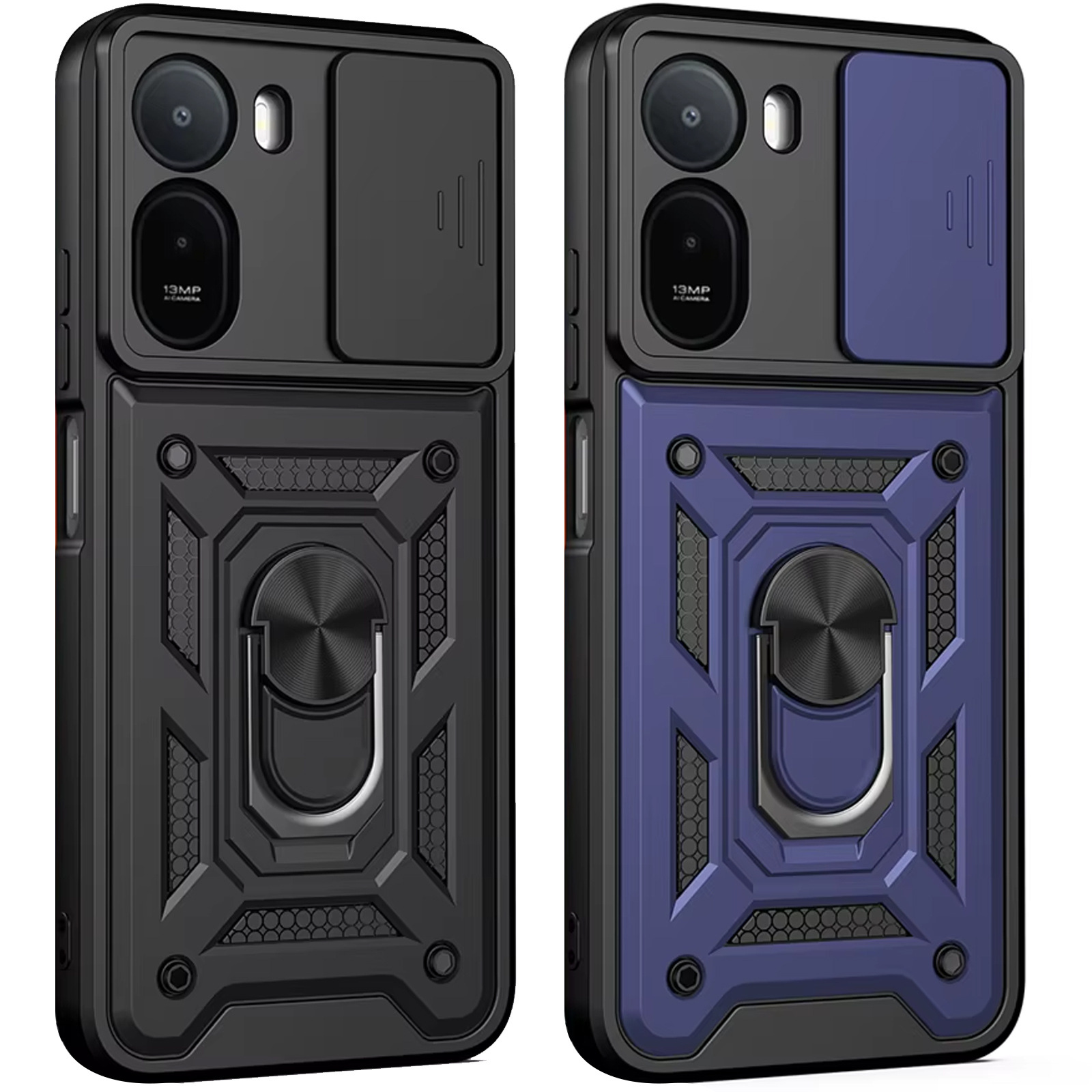 Чехол Ummi Camshield Serge Ring для Xiaomi Redmi A7 Pro 4G / Poco C81, TPU+PC, купить оптом с доставкой