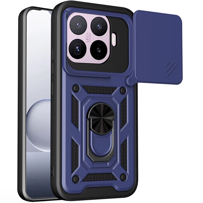 Чехол Ummi Camshield Serge Ring для Xiaomi 17T, Синий / Navy, TPU+PC, купить оптом с доставкой
