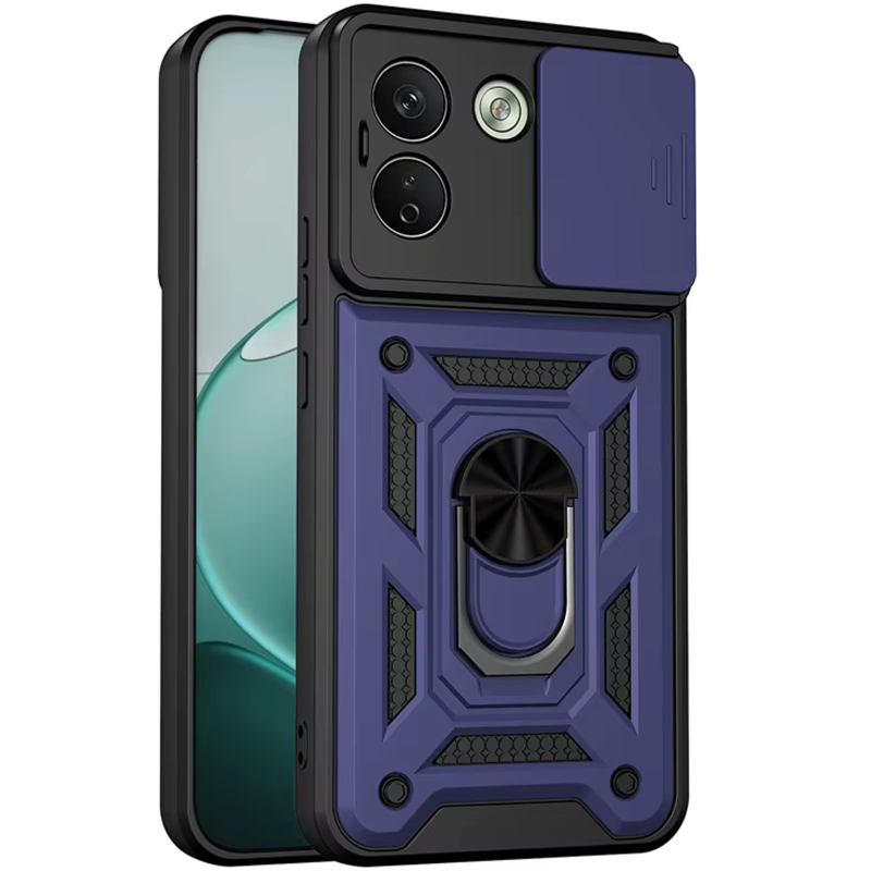 Чехол Ummi Camshield Serge Ring для Xiaomi Redmi Note 17 Pro, Синий / Navy, TPU+PC, купить оптом с доставкой