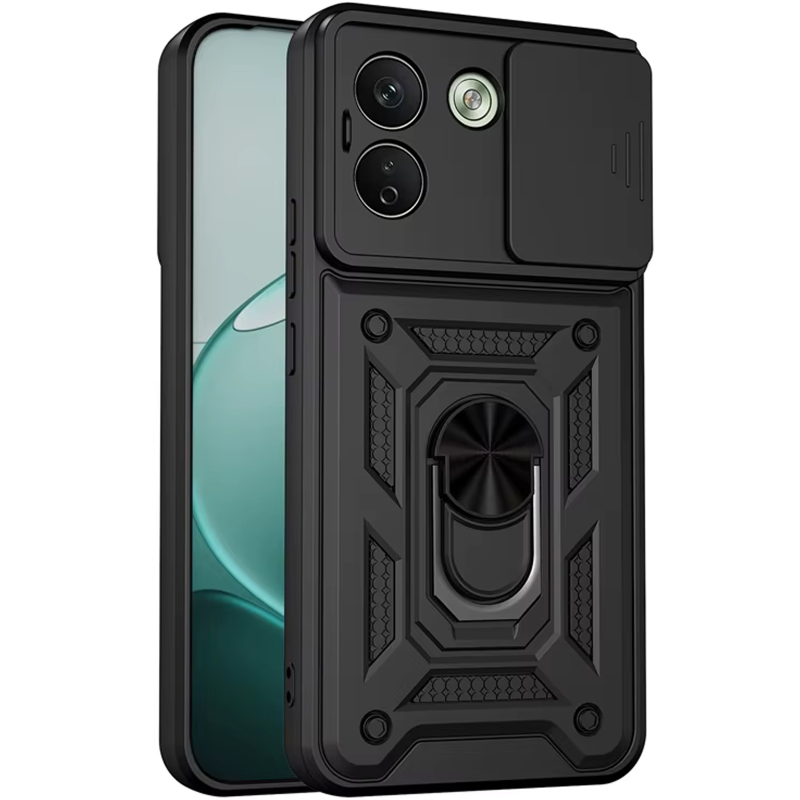 Чехол Ummi Camshield Serge Ring для Xiaomi Redmi Note 17 Pro, Черный / Black, TPU+PC, купить оптом с доставкой