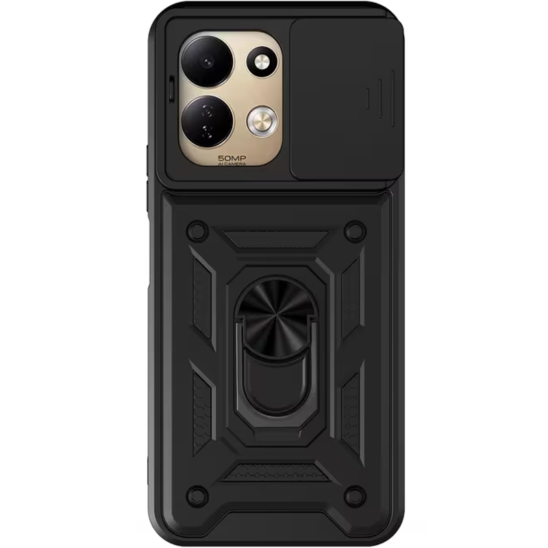 Чехол Ummi Camshield Serge Ring для Xiaomi Redmi 17, Черный / Black 1, TPU+PC, купить оптом с доставкой