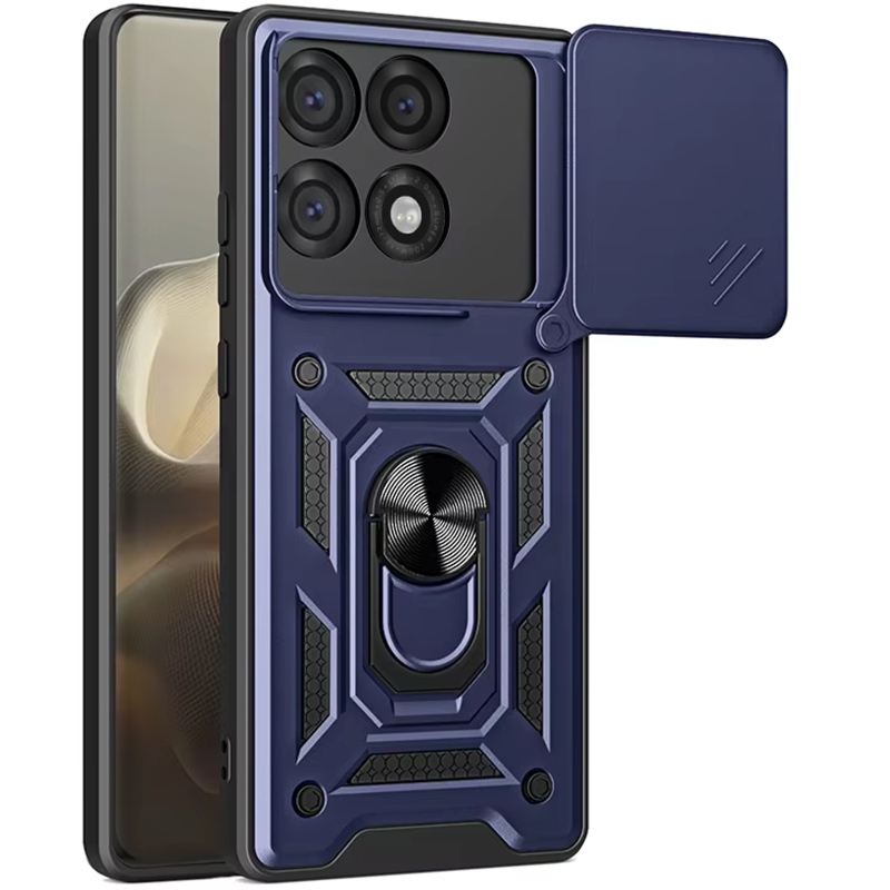 Чохол Ummi Camshield Serge Ring для Motorola Edge 70 Pro / 70 Pro+, Синій / Navy, TPU+PC, купити оптом з доставкою