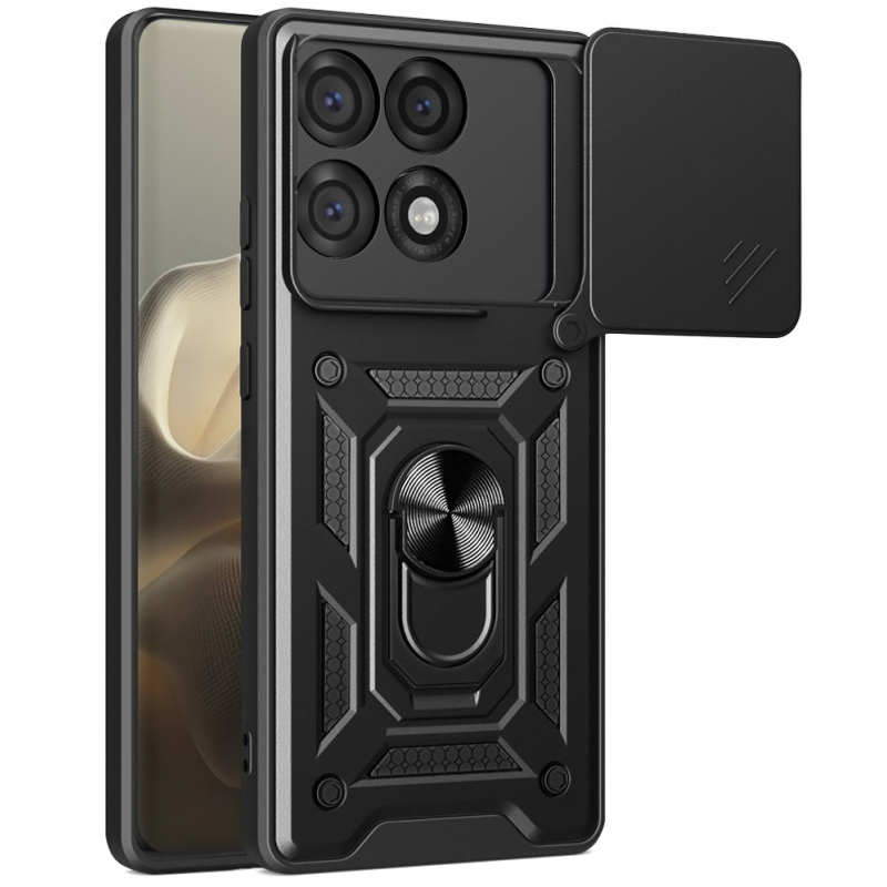 Чохол Ummi Camshield Serge Ring для Motorola Edge 70 Max, Чорний / Black, TPU+PC, купити оптом з доставкою