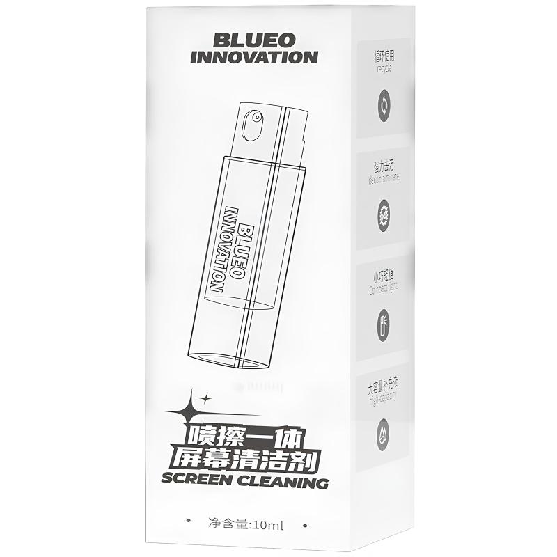Blueo Спрей для очищення екрану (флакон 10 мл + мікрофібра) на малюнкі №4