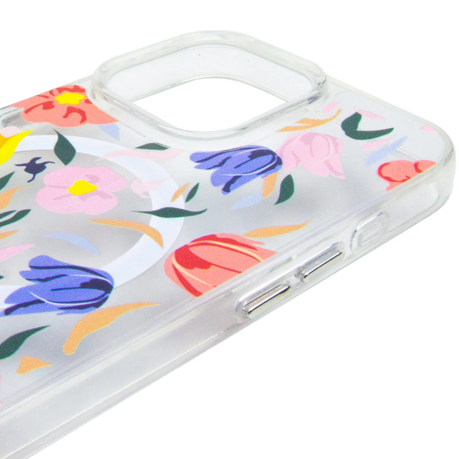 TPU+PC чехол Clear Garden with MagSafe для Apple iPhone 16 Pro (6.3"), Tropical Art 3, TPU+PC, купить оптом с доставкой