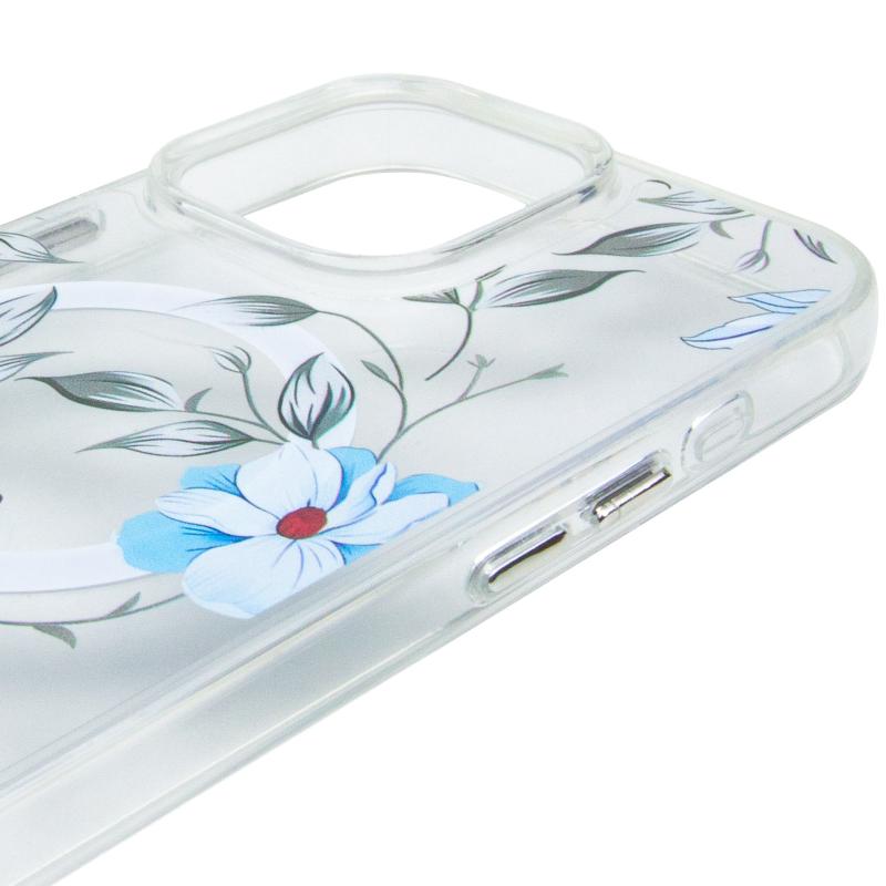 TPU+PC чохол Clear Garden with MagSafe для Apple iPhone 16 Pro Max (6.9) на малюнкі №4