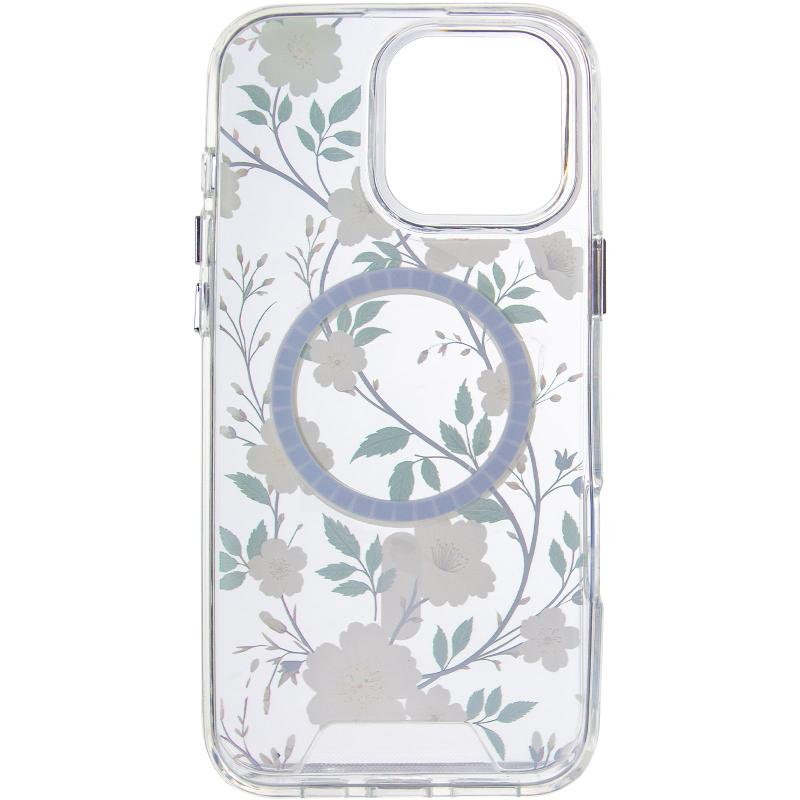 TPU+PC чохол Clear Garden with MagSafe для Apple iPhone 16 Pro Max (6.9) на малюнкі №3