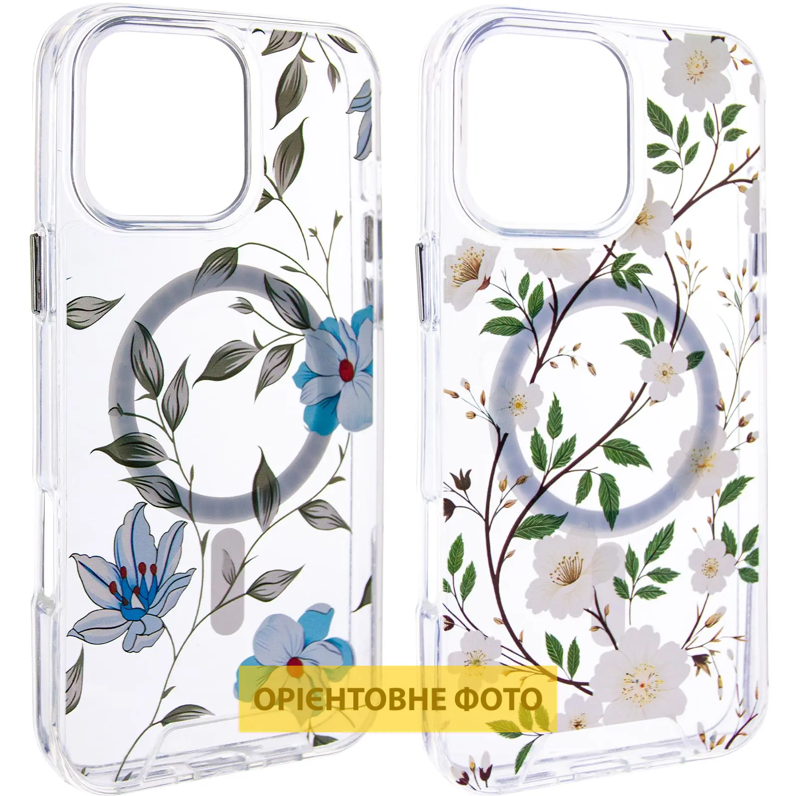TPU+PC чехол Clear Garden with MagSafe для Apple iPhone 17 (6.3"), TPU+PC, купить оптом с доставкой