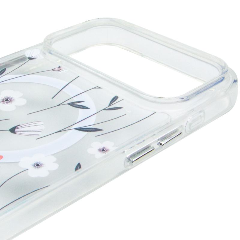 TPU+PC чехол Clear Garden with MagSafe для Apple iPhone 17 Pro (6.3) на картинке №4