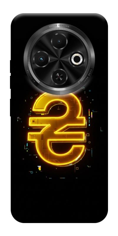 Чохол itsPrint Gold hryvna для TECNO Spark 30C, гроші, купити оптом з доставкою