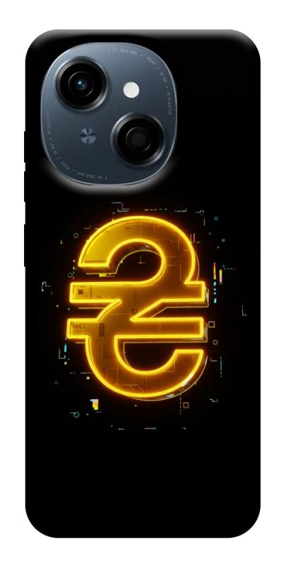 Чехол itsPrint Gold hryvna для TECNO Spark Go 1, деньги, купить оптом с доставкой