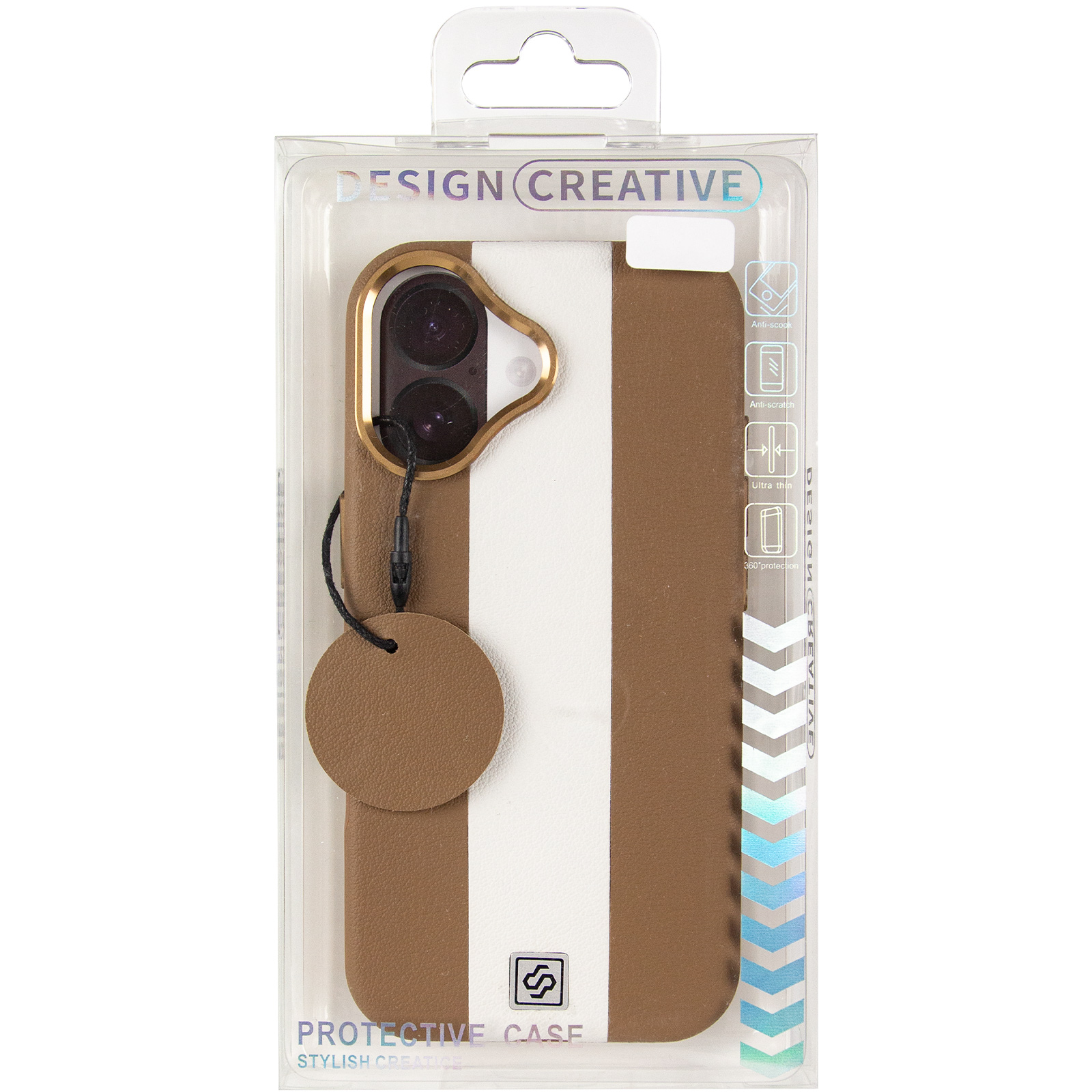 Шкіряний чохол Rally with Magnetic Fit для Apple iPhone 17 (6.3"), Beige / White 1, Штучна шкіра, купити оптом з доставкою