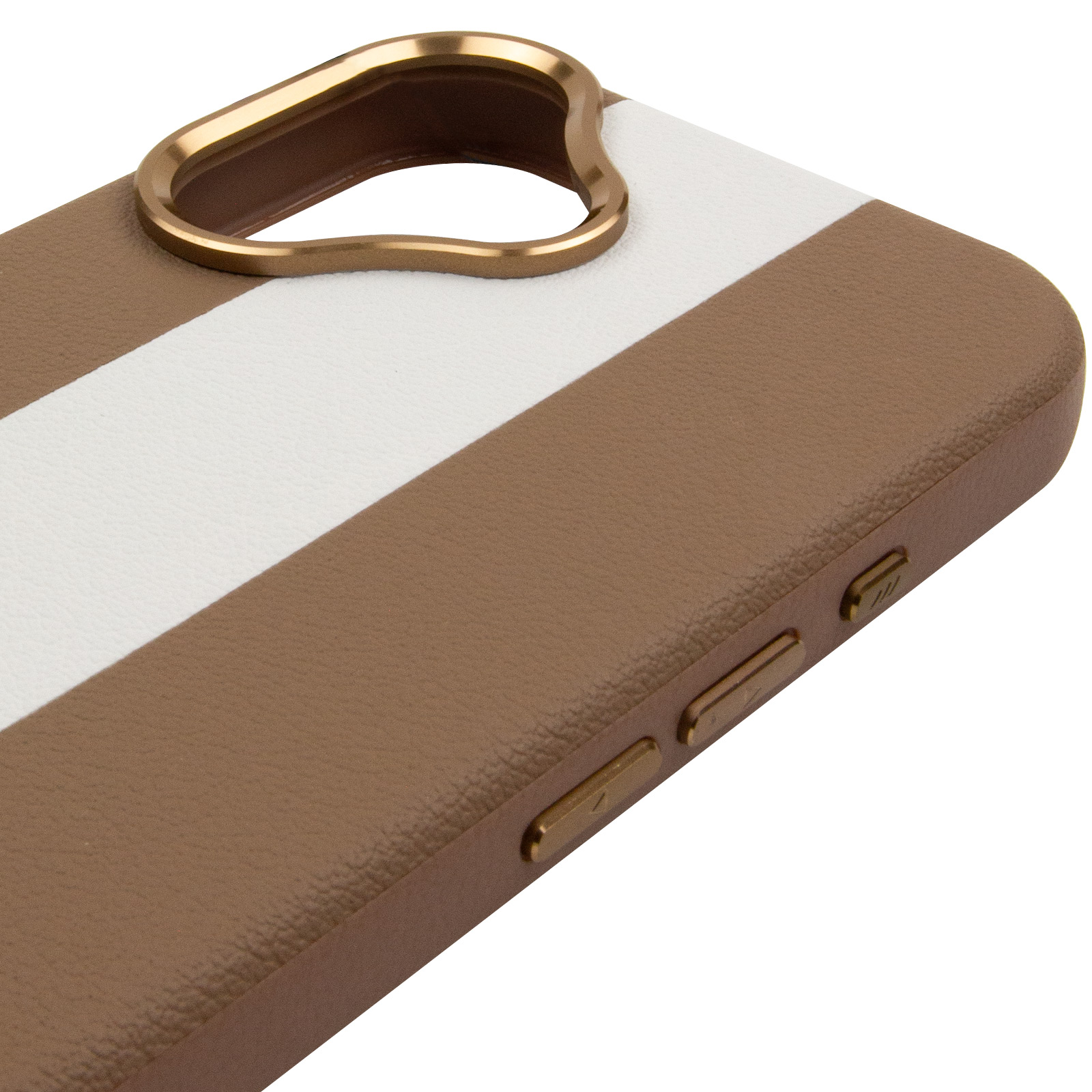 Шкіряний чохол Rally with Magnetic Fit для Apple iPhone 17 (6.3"), Beige / White 4, Штучна шкіра, купити оптом з доставкою