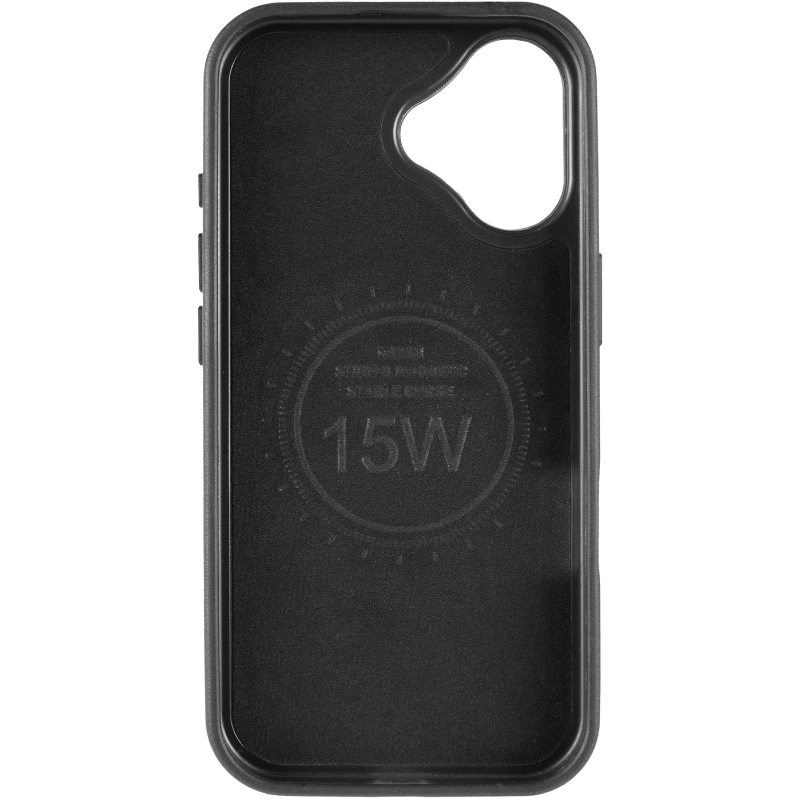 Шкіряний чохол Rally with Magnetic Fit для Apple iPhone 17 (6.3"), Black / Orange 2, Штучна шкіра, купити оптом з доставкою