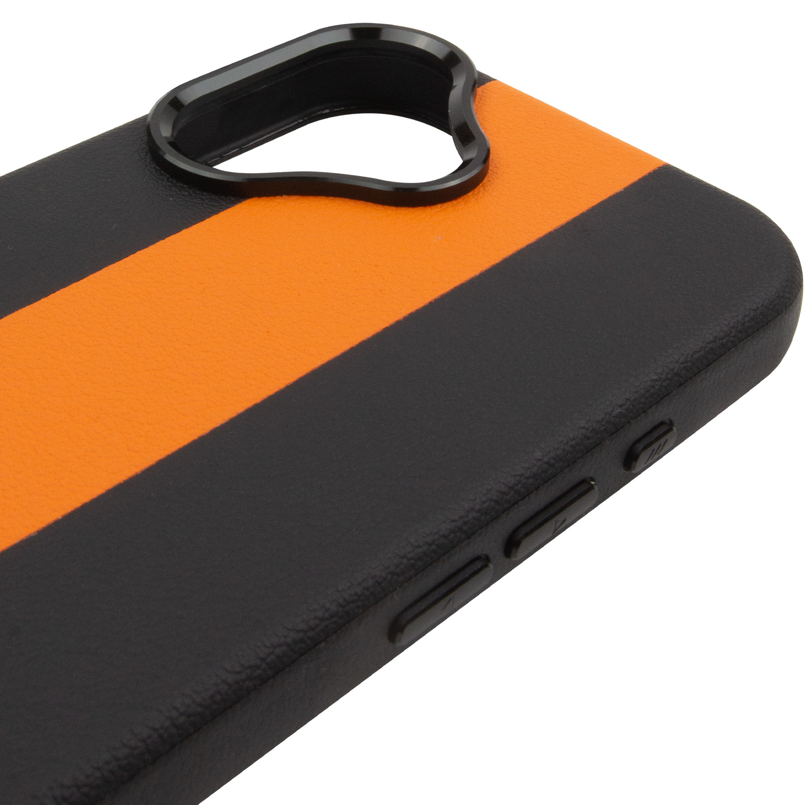 Шкіряний чохол Rally with Magnetic Fit для Apple iPhone 17 (6.3"), Black / Orange 3, Штучна шкіра, купити оптом з доставкою