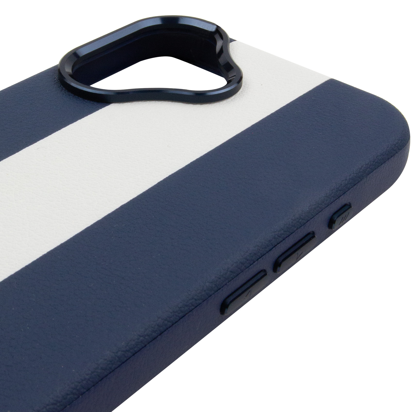 Шкіряний чохол Rally with Magnetic Fit для Apple iPhone 17 (6.3"), Blue / White 3, Штучна шкіра, купити оптом з доставкою