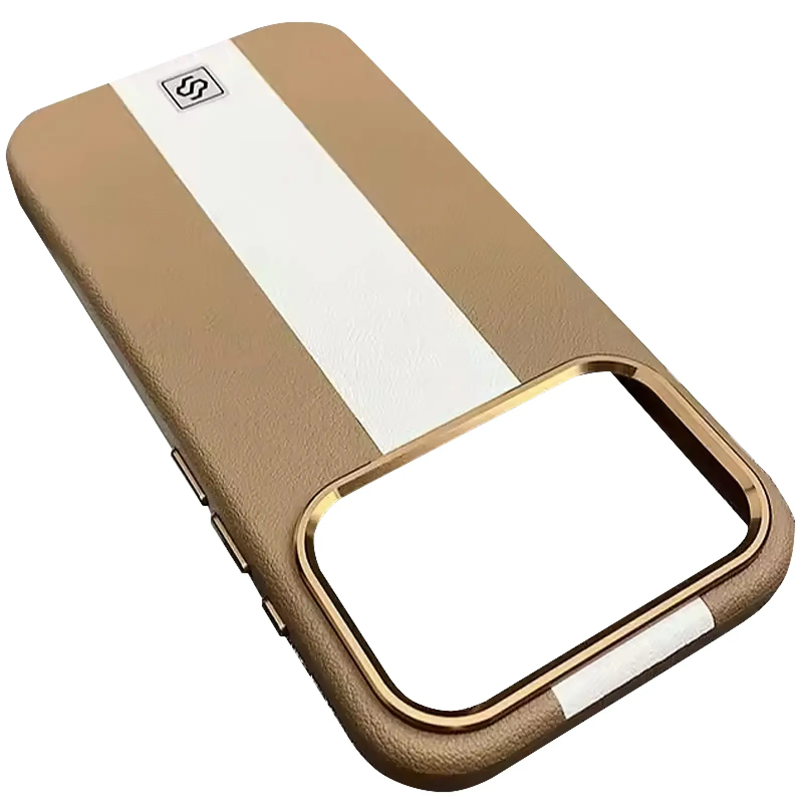 Кожаный чехол Rally with MagSafe для Apple iPhone 17 Pro Max (6.9"), Beige / White 1, Искусственная кожа, купить оптом с доставкой