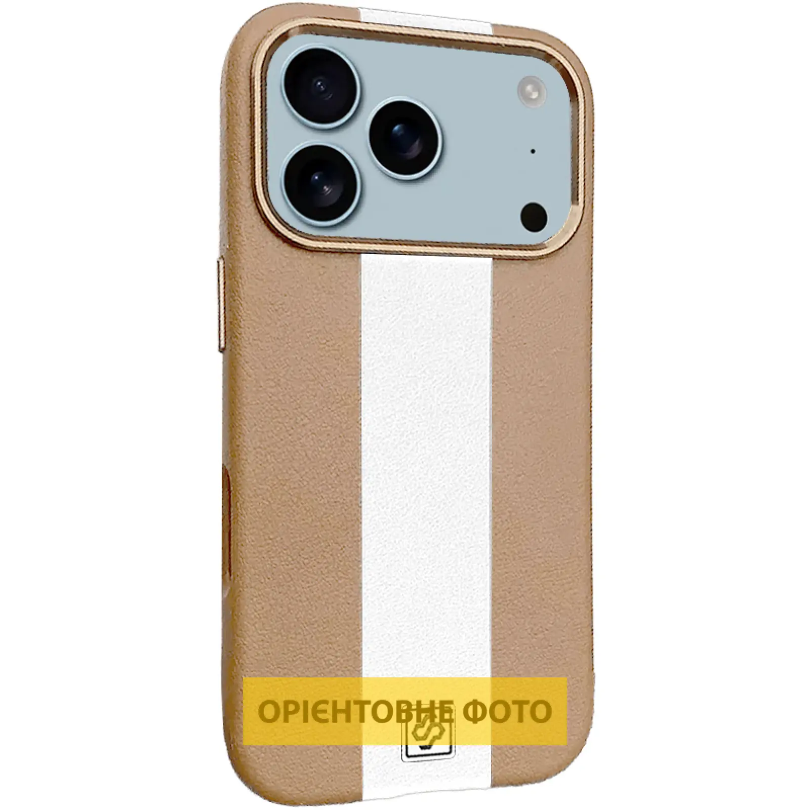 Шкіряний чохол Rally with MagSafe для Apple iPhone 17 Air (6.5"), Beige / White, Штучна шкіра, купити оптом з доставкою