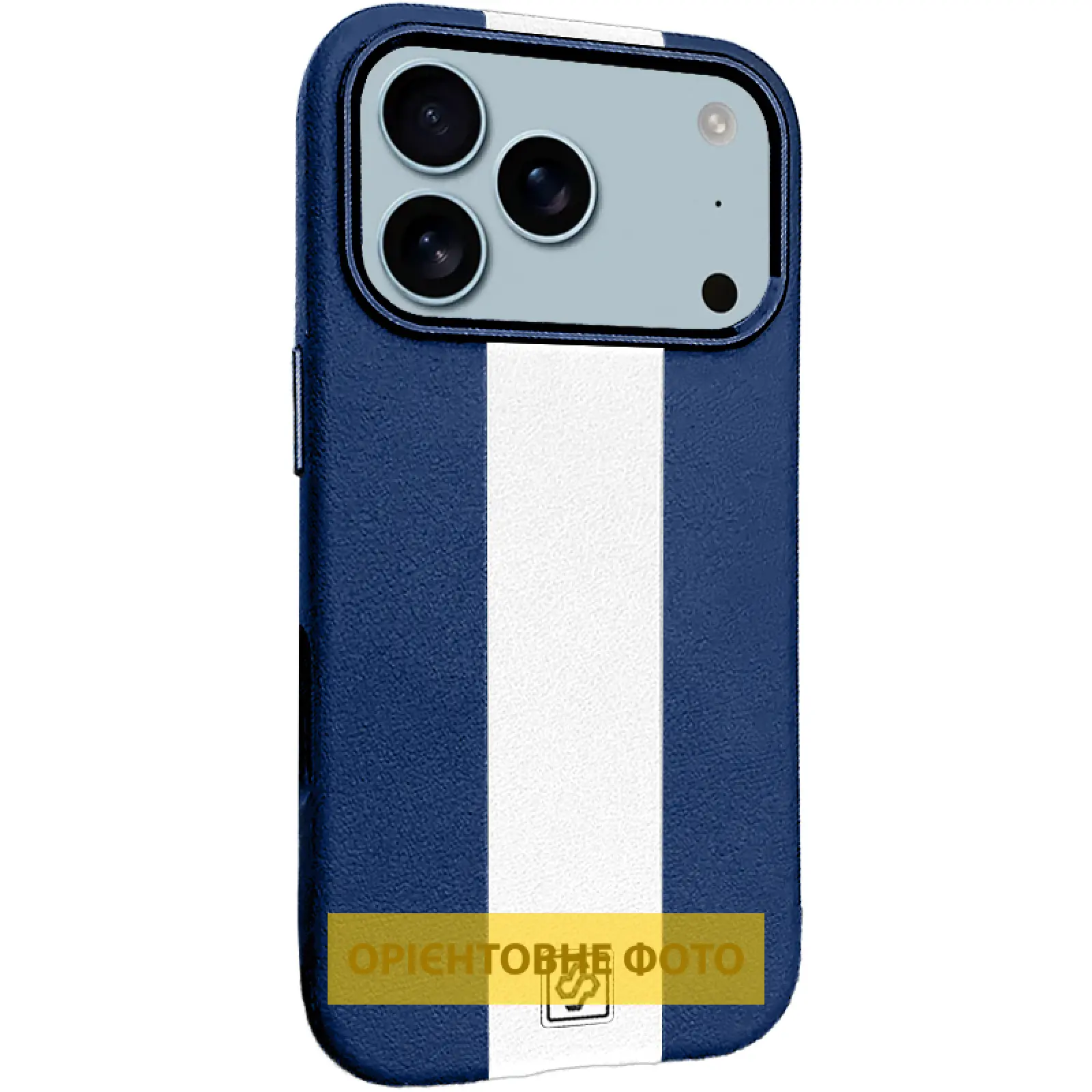 Шкіряний чохол Rally with MagSafe для Apple iPhone 17 Air (6.5"), Blue / White, Штучна шкіра, купити оптом з доставкою