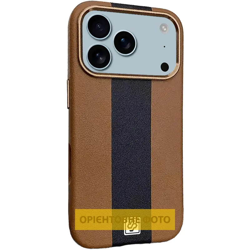Шкіряний чохол Rally with MagSafe для Apple iPhone 17 Air (6.5"), Brown / Black, Штучна шкіра, купити оптом з доставкою