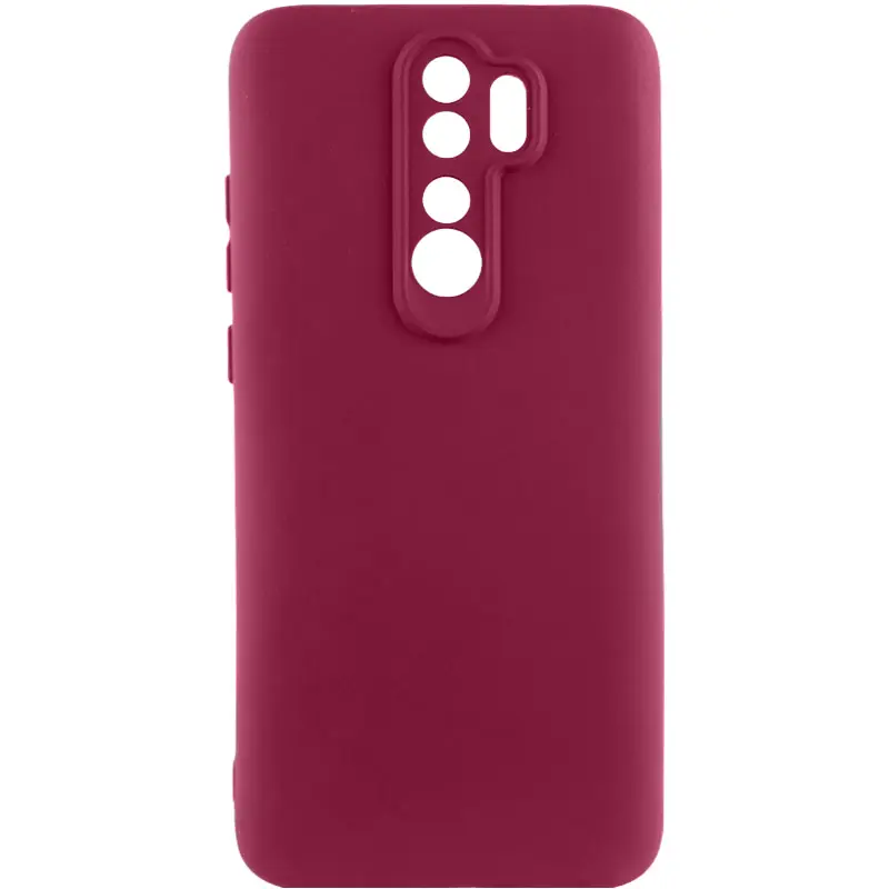 Чехол Silicone Cover Ummi Lakshmi Full Camera (AA) для Xiaomi Redmi Note 8 Pro, Бордовый / Marsala, Силикон, купить оптом с доставкой