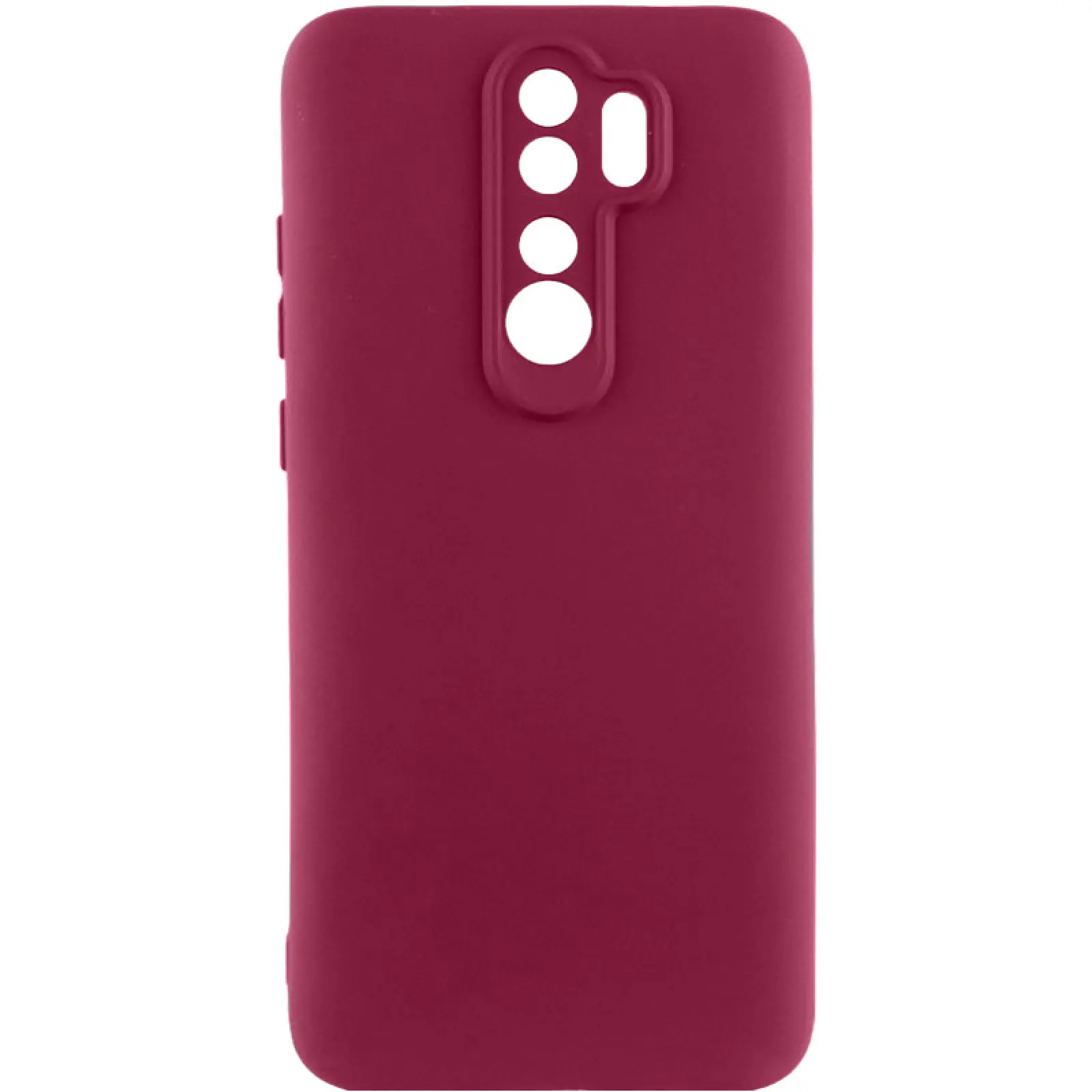 Чехол Silicone Cover Ummi Lakshmi Full Camera (AA) для Xiaomi Redmi Note 8 Pro, Бордовый / Marsala, Силикон, купить оптом с доставкой