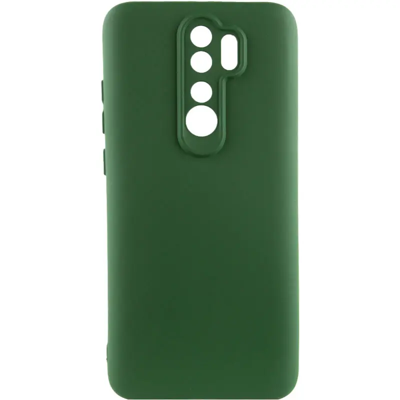 Чехол Silicone Cover Ummi Lakshmi Full Camera (AA) для Xiaomi Redmi Note 8 Pro, Зеленый / Dark green, Силикон, купить оптом с доставкой