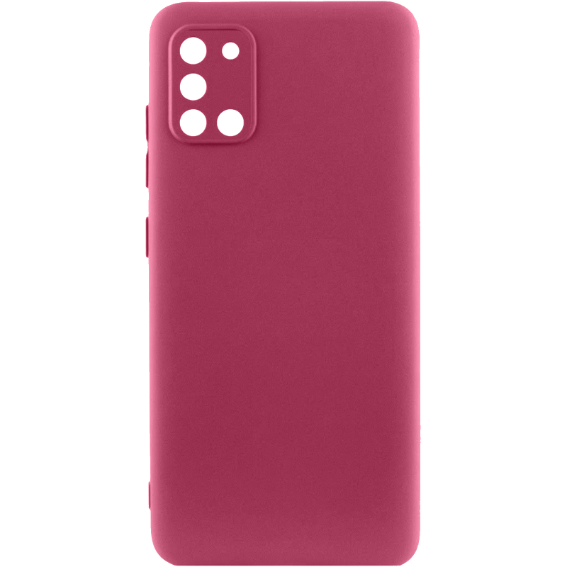 Чехол Silicone Cover Ummi Lakshmi Full Camera (AA) для Samsung Galaxy A21s, Бордовый / Marsala, Силикон, купить оптом с доставкой