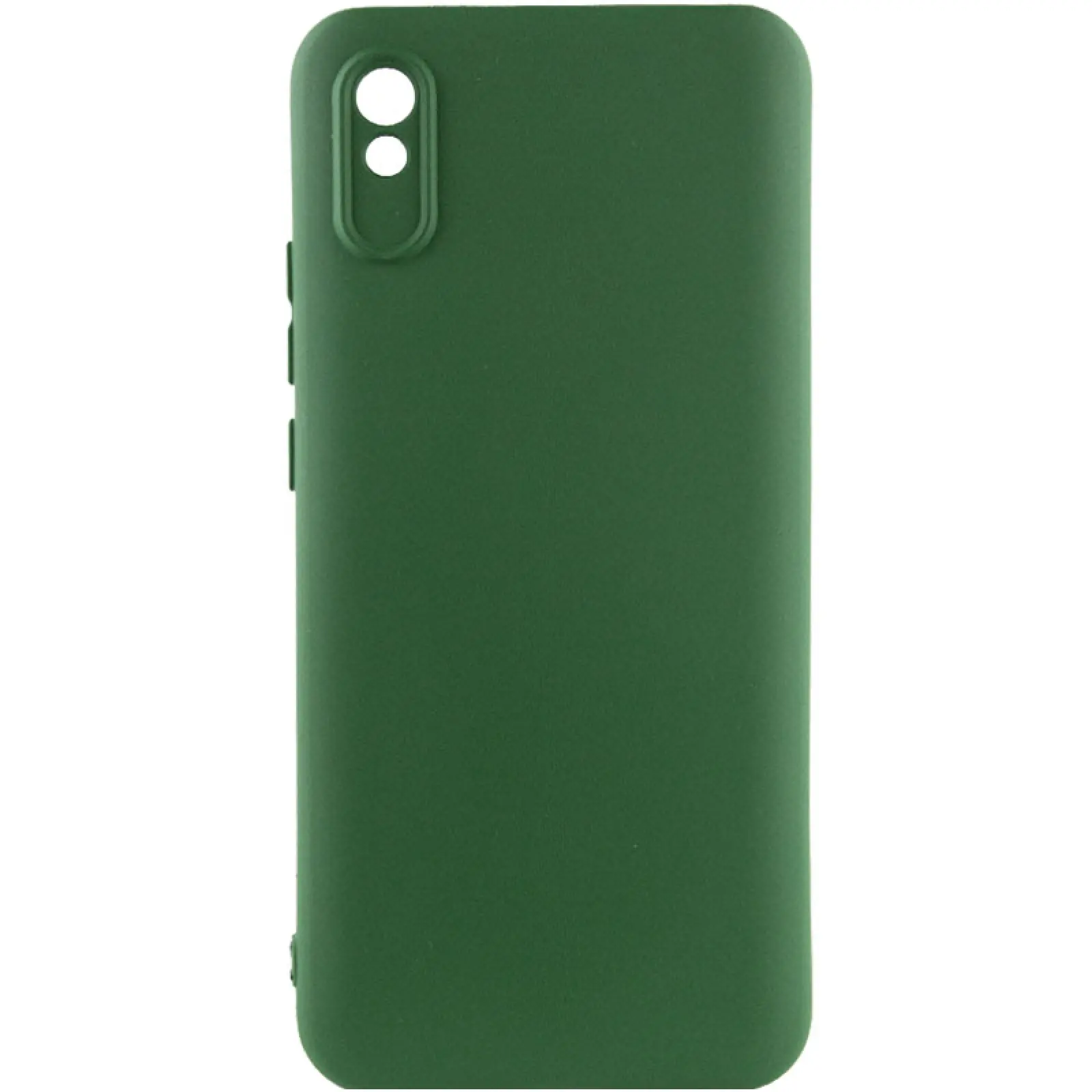 Чехол Silicone Cover Ummi Lakshmi Full Camera (AA) для Xiaomi Redmi 9A, Зеленый / Dark green, Силикон, купить оптом с доставкой