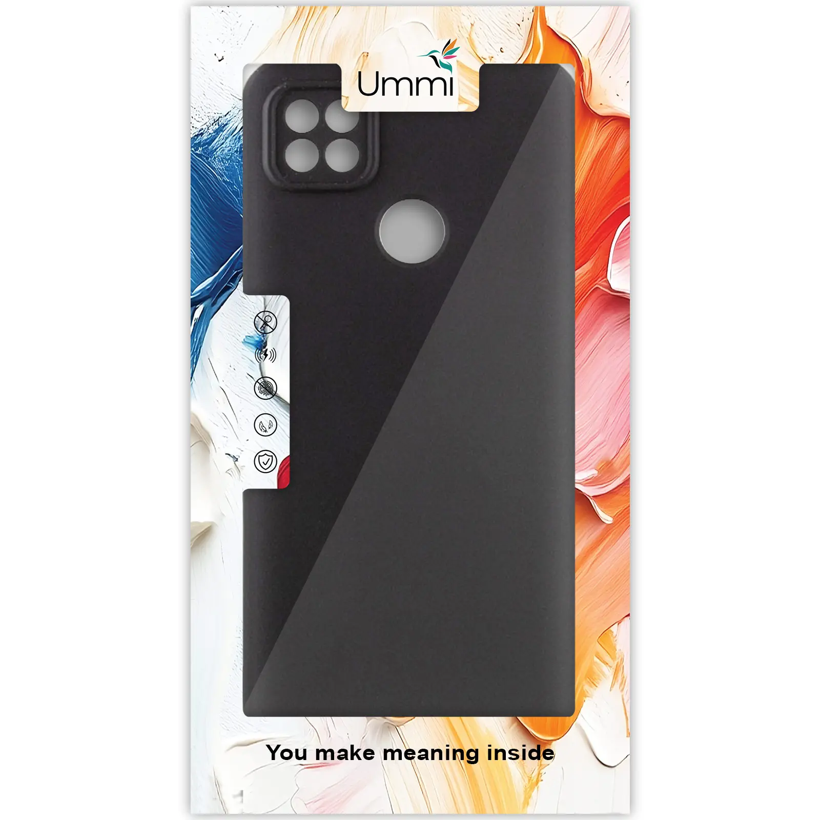 Чехол Silicone Cover Ummi Lakshmi Full Camera (AA) для Xiaomi Redmi 9C, Черный / Black 1, Силикон, купить оптом с доставкой