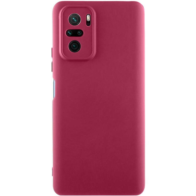 Чохол Silicone Cover Ummi Lakshmi Full Camera (AA) для Xiaomi Redmi Note 10 / Note 10s, Бордовий / Marsala, Силікон, купити оптом з доставкою