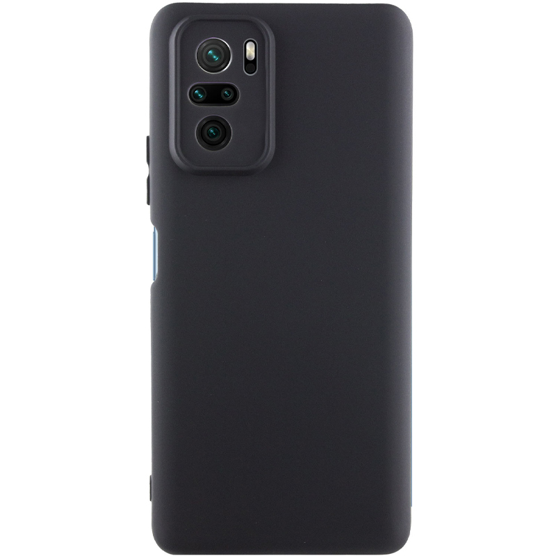 Чохол Silicone Cover Ummi Lakshmi Full Camera (AA) для Xiaomi Redmi Note 10 / Note 10s, Чорний / Black, Силікон, купити оптом з доставкою