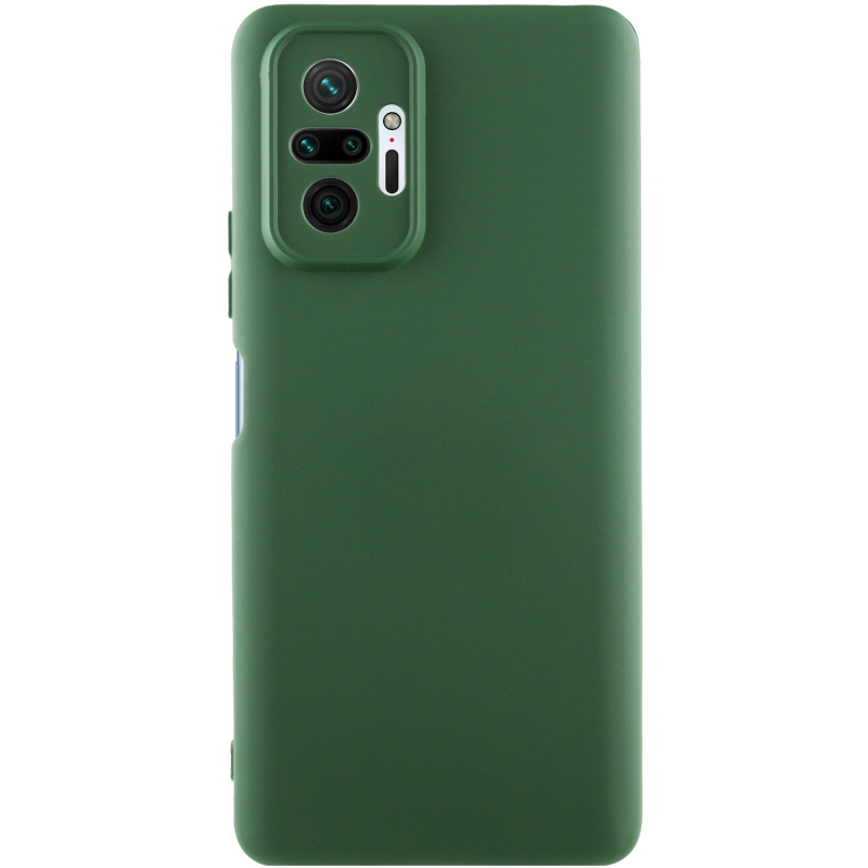 Чехол Silicone Cover Ummi Lakshmi Full Camera (AA) для Xiaomi Redmi Note 10 Pro / 10 Pro Max, Зеленый / Cyprus Green, Силикон, купить оптом с доставкой