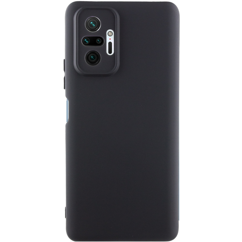 Чехол Silicone Cover Ummi Lakshmi Full Camera (AA) для Xiaomi Redmi Note 10 Pro / 10 Pro Max, Черный / Black, Силикон, купить оптом с доставкой