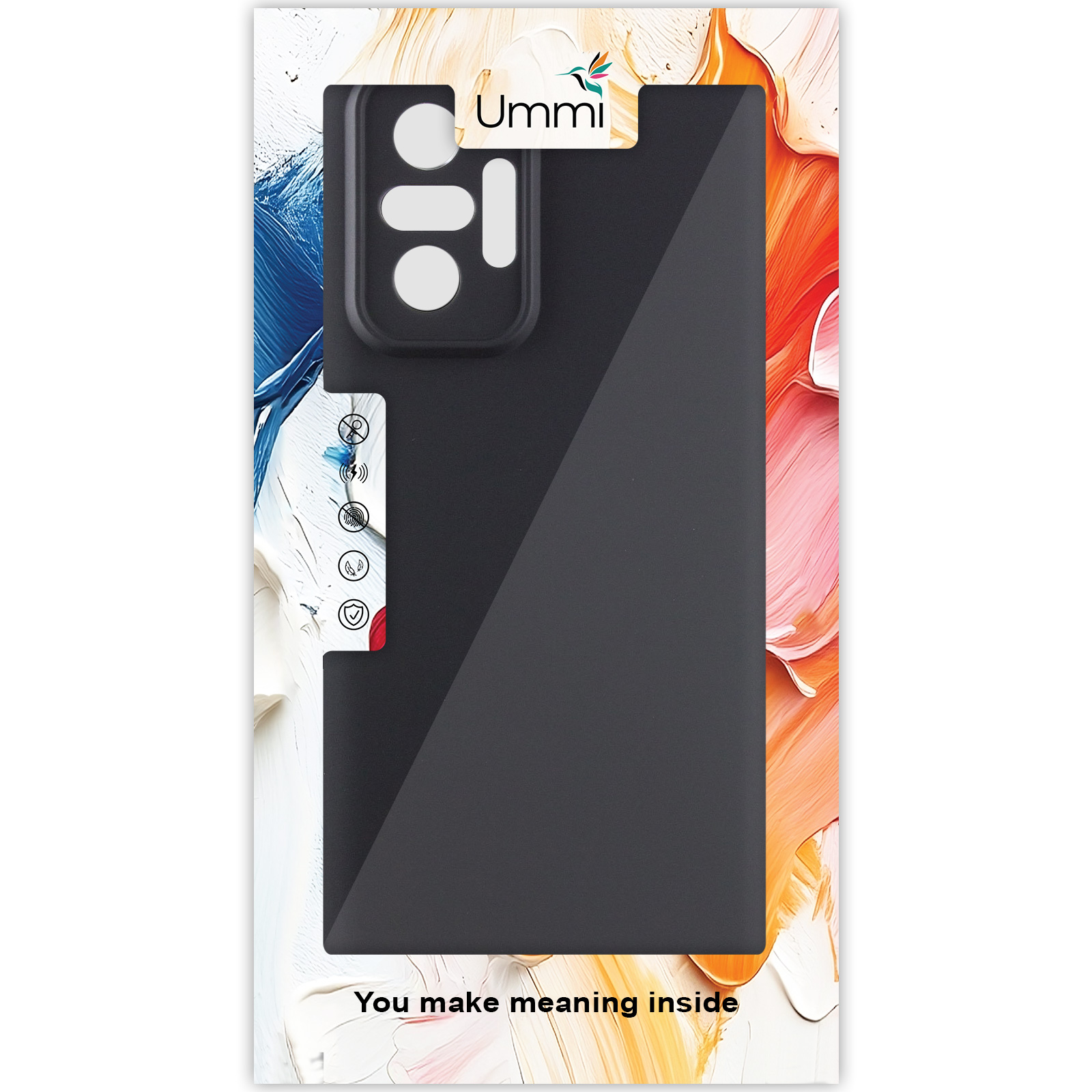 Чехол Silicone Cover Ummi Lakshmi Full Camera (AA) для Xiaomi Redmi Note 10 Pro / 10 Pro Max, Черный / Black 1, Силикон, купить оптом с доставкой