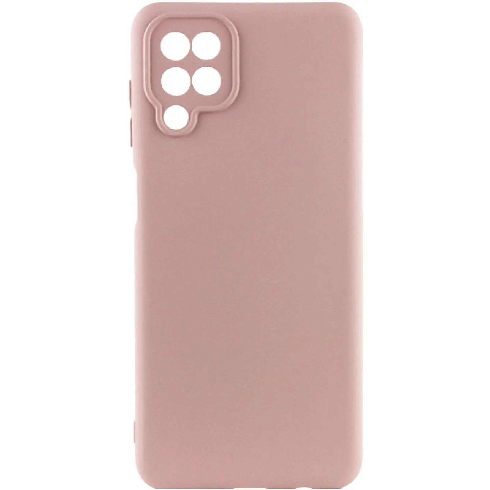 Чехол Silicone Cover Ummi Lakshmi Full Camera (AA) для Samsung Galaxy A12, Розовый / Pink Sand, Силикон, купить оптом с доставкой
