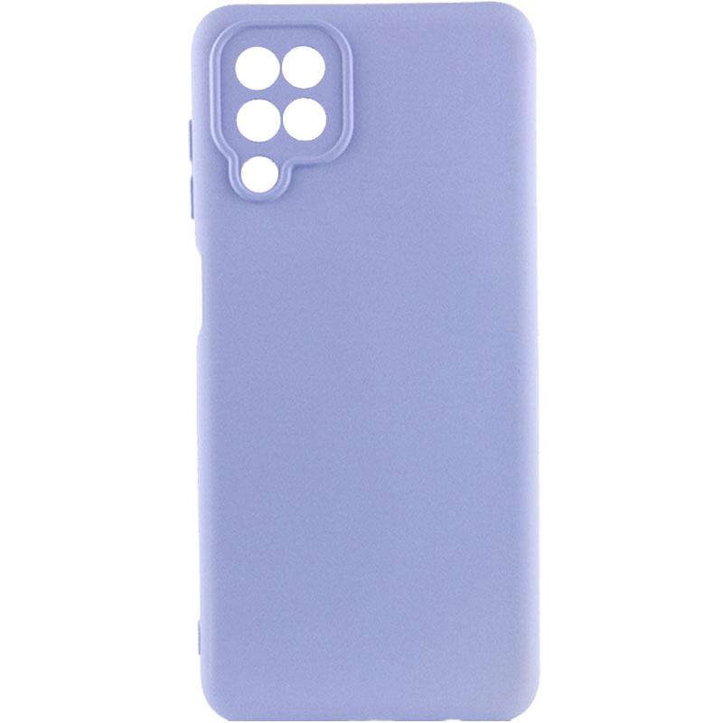 Чохол Silicone Cover Lakshmi Full Camera (AA) для Samsung Galaxy A12 | Мікрофібра на малюнкі №1
